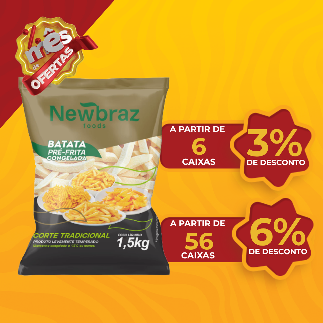 Batata Cong 10mm 8x1,5kg - Newbraz